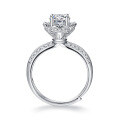 925 Sterling Silver Moissanite Bridal Bouquet Ring, Fashion Luxury Jewelry-0-3
