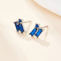 wholesale S925 Silver New Amazon Small Batch Stud Earrings Simple Zircon High-End Versatile Commuter Earrings Wholesale-0-14