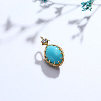 wholesale S925 Sterling Silver Retro Hollow Double-sided Pendant Women's Ocean Stone Ethnic Necklace Direct Supply from Source-Sea Stone Double-Sided Pendant>925 Silver