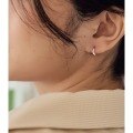 wholesale 925 Silver Wave Earrings For Women Korean Style Pure Silver Cute Spring Rotating Hoop Earrings Silver Wave Earrings For Dropshipping-0-4