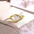 wholesale S925 Sterling Silver Marquise Moissanite Ring, Simple and Fashionable Hollow Design, Amazon Best-Seller-0-2