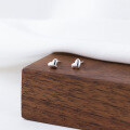 wholesale S925 Sterling Silver Small and Exquisite Smooth Mini Heart Stud Earrings, Fresh and Sweet Ear Accessories M04025-0-3