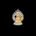 wholesale Gold-Plated 925 Silver High-Carbon Diamond Bodhisattva Mahasthamaprapta Year of the Horse Zodiac Guardian Buddha Pendant-0-0