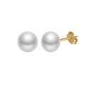 wholesale S925 Sterling Silver Cloud-Pull Earrings with Simple Design Near-Round 3-6mm Freshwater Pearls, Korean Style Manufacturer-0-16