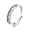 wholesale S925 Sterling Silver Retro Twist Double-Layer Ring Ins Japanese Light Luxury Jewelry Commemorative Gift Index Finger Ring for Women-0-4