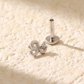 wholesale 925 Sterling Silver Piercing Studs Earrings Twelve Zodiac With Flat Back  For Women-0-12