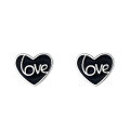 wholesale S925 Sterling Silver Small and Exquisite Heart Stud Earrings, Ins Korean Japanese Style Minimalist Design Student Earrings for Women-0-5