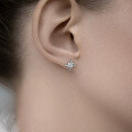 wholesale 925 Sterling Silver Star Earrings with Zircon Eight-Pointed Star Earrings, Ins Light Luxury High-End Cross-Border Sterling Silver Earrings-0-3