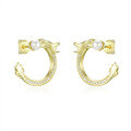 wholesale 925 Sterling Silver New Chinese Style Dragon Ear Studs, Light Luxury and Premium Summer Niche Sense-0-4