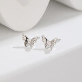wholesale Metal material, Temu drop shipping niche design sense small fresh forest style butterfly earrings women minimalist earrings cross-border new accessories-0-1