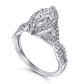 wholesale 925 Sterling Silver Popular in Europe and America Cross-Border Marquise Ring for Women, Exquisitely Set with 1-Carat Zircon-0-4
