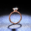 925 Sterling Silver Moissanite Vine Ring, 1 Carat, Live Streaming Collaboration-0-1