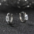 wholesale 925 Silver Cloud-Pull Jewelry New Super Sparkling Zircon Ear Hoops for Women, Versatile Mini Elegant Earrings Factory Wholesale-0-2