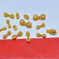 wholesale S925 gold-plated vajra pendant accessory for DIY bracelets and necklaces, pure silver demon-subduing ornament spacer bead-0-3