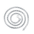 wholesale S925 Sterling Silver Men's Necklace, Thick Chain Style, Trendy Long Pendant Necklace, Minimalist and Niche, Versatile Jewelry for Wholesale-0-4