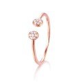 wholesale 14K Rose Gold, 18K Yellow/White Gold, 9K Gold Zircon Moissanite Diamond Ladies' Ring with Customizable Diamond Colors-0-4