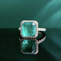 wholesale S925 Silver New Jewelry 9*9 Paraiba Color Ring Band, Hot Selling on AliExpress and Wish-0-1