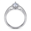 wholesale 925 Sterling Silver Inlaid Marquise Teardrop Zircon Ring for Women, Minimalist Style, Wholesale Export Jewelry-0-2