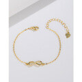 wholesale Metal: S925 Sterling Silver Infinity Figure 8 Bracelet for Women, Summer Fresh and Sweet, Cross-Border European and American Fashion, Versatile Best Friend Jewelry-0-3