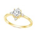 wholesale 14k Gold Plated, S925 Sterling Silver Inlaid with 5A Zircon Ring, Fashion Minimalist Luxury Temperament-0-0