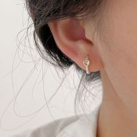 wholesale S925 Sterling Silver Heart Ear Clips for Women, New Fashionable and Lightly Luxurious Twisted Earrings, Exquisitely Crafted-Sterling silver