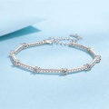 wholesale S925 Sterling Silver Moissanite Bracelet, Simple Yet Not Boring, Versatile for Daily Wear, Personalized Style, Perfect Gift for Girlfriend on Holidays-0-0