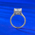 wholesale S925 Silver New 8*8 Princess Square Ring, Korean-style Trendy, Versatile Classic Four-prong Diamond Ring-0-3