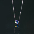 wholesale S925 Sterling Silver Narran Aurora Sugar Cube Necklace with Swarovski Crystal Magic Cube Iridescent Collarbone Chain Necklace D7649-0-1
