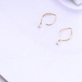 wholesale 925 silver direct sales from the source factory, summer fireworks popular white crystal tassel ear hooks, Korean-style elegant earrings-0-5