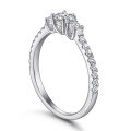 wholesale 925 Sterling Silver Amazon Best-Selling Accessories Four-Claw Diamond Ring Jewelry Women's Index Ring Dropshipping-0-4
