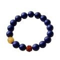 wholesale Metal material first, natural old mine lapis lazuli about 10mm single-strand bracelet original DIY bracelet simple, fashionable, and versatile-0-4
