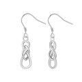 wholesale S925 Sterling Silver Celtic Knot Earrings for Women, Minimalist and Elegant, Small and Chic, High-End Feel, Ins Style, Versatile-0-6
