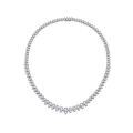 wholesale 18k Gold Plated S925 Silver Full Moissanite Overlap Versatile Chain Women's Necklace for Cross-Border New Banquet Party-0-4