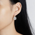 Sterling Silver 5ct Round Moissanite Stud Earrings for Women-0-3