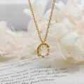 wholesale S925 Silver Plated 14K Gold French Retro Light Luxury Style White Moonstone and White Zircon Necklace-0-0