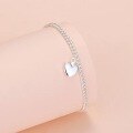 wholesale Metal S925 Silver Ins Niche Thin Bracelet for Women, Student Girls, Small Accessories, Sweetheart Little Trinkets-0-3