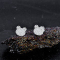 S925 Sterling Silver Minimalist Bear Earrings Wholesale-0-1
