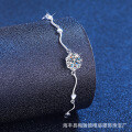 S925 Silver Moissanite D-Color 1ct Snowflake Heart Bracelet Wholesale-0-0