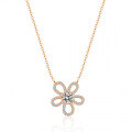 S925 Silver Pendant Moissanite Sunflower Necklace for Women-0-4