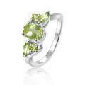 wholesale S925 Silver Design Sense Natural Tourmaline Gemstone Ring,-0-11