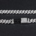 wholesale 18k Gold Plated 925 Sterling Silver Hip Hop Trendy Fashion 6mm Moissanite Cuban Link Bracelet-0-2