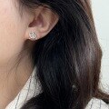 wholesale S925 Sterling Silver New Minimalist Designer Love Stud Earrings for Women, Versatile and Elegant-0-2