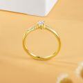 wholesale 925 Sterling Silver Moebius Ring for Women, Light Luxury High-End Sense, Pure Silver Plated with 18k Gold, Golden Rings-0-3