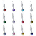wholesale S925 Silver Fashion Earrings with Zirconia Ear Pins for Women, Factory Direct-0-0