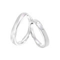 wholesale Magnetic S925 Sterling Silver Möbius Couple Rings Minimalist Niche High-end Matching Bands for Valentine's Day Gift-0-4