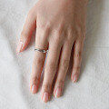 wholesale S925 Sterling Silver Retro Minimalist Double-Layer Line Open Fine Line Women's Ring-0-3