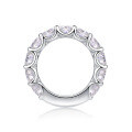 wholesale 925 Sterling Silver Fashion Trending Live Stream Hot Sale High-End Feeling Row Ring, Moissanite Exquisite Workmanship, Commuter Versatile Light Luxury Ring-0-4
