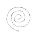 wholesale 925 Sterling Silver Ballpoint Pen Necklace for Women, Student Minimalist Chain without Pendant, Small and Simple Silver Chain, Bare Chain Collarbone Necklace-0-26