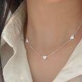 wholesale 925 Sterling Silver Small Heart Necklace for Women, Minimalist Ins Trendy Niche Design, Luxurious and Versatile High-End Pendant Chain-0-2
