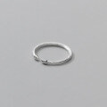 wholesale S925 Silver Simple and Elegant Ins Twist Knot Ring Small Fresh Open Ring J8176-0-0